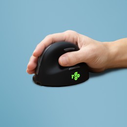 R-Go Tools Souris Ergonomique R-Go HE Break avec logiciel de pause, droiter, petit (longueur de la main < 165 mm), filaire, noir