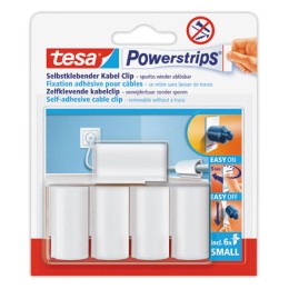 1 5 fixations pour câbles + 6 mini powerstrips