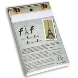 1 Bloc sur socle rechargeable - 200 feuilles blanches - 11,5 x 18,5cm