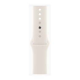 Apple Watch Series 10 (GPS + Cellular) - 42 mm - titane doré - montre intelligente avec bande sport - fluoroélastomère - droit - taille du bracelet : S/M - 64 Go - LTE, Wi-Fi 4, UWB, Bluetooth - 4G - 34.4 g