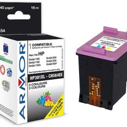 1 Cartouche d'encre ARMOR 3 couleurs compatible HP 301XL