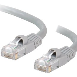 C2G Cat5e Booted Unshielded (UTP) Network Patch Cable - Cordon de raccordement - RJ-45 (M) pour RJ-45 (M) - 3 m - UTP - CAT 5e - moulé, sans crochet, bloqué - gris