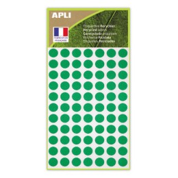 1 462 pastilles de signalisation rondes,Ø 8 mm, vert, 100% recyclé