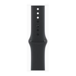 Apple Watch Series 10 (GPS) - 46 mm - aluminium noir jais - montre intelligente avec bande sport - fluoroélastomère - noir - taille du bracelet : M/L - 64 Go - Wi-Fi 4, UWB, Bluetooth - 36.4 g