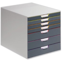 1 Module de classement 7 tiroirs  VARICOLOR gris