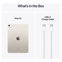 Apple 11-inch iPad Air M2 Wi-Fi - Tablette - 128 Go - 11" IPS (2360 x 1640) - lumière des étoiles