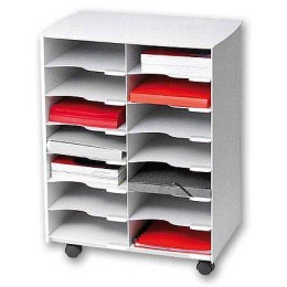 1 Meuble à courrier 14 cases - polystyrène gris