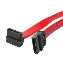StarTech.com Câble SATA Serial ATA - 46 cm - 18 pouces - Rouge - 1 Connecteur Angle Droit Coudé - 2x SATA Receptacle - Câble SATA - Serial ATA 150/300/600 - SATA (R) pour SATA (R) - 45.7 cm - connecteur à angle droit - rouge - pour P/N: 25S22M2NGFFR, 35S2
