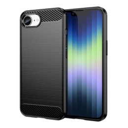 DLH - Coque de protection pour téléphone portable - silicone - noir - pour Apple iPhone 16e
