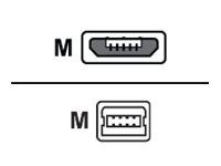 MCL Cable USB 2.0 type A male micro USB B male - 1m   (P)