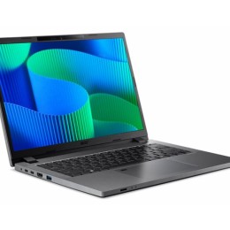 Acer TravelMate P2 14 TMP214-55-G2-TCO - Conception de charnière à 180 degrés - Intel Core 5 - 120U / jusqu'à 5 GHz - Win 11 Pro - Intel Graphics - 8 Go RAM - 512 Go SSD NVMe - 14" 1920 x 1200 - Gigabit Ethernet - Wi-Fi 6E, Bluetooth - gris acier - clavie