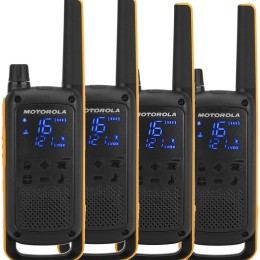 Motorola Talkabout T82 Extreme Quad Pack radio bidirectionnelle 16 canaux Noir, Orange