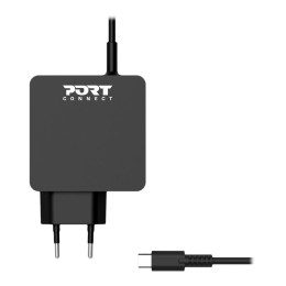 PORT DESIGNS Type C Universal Power Adapter 45W For Macbooks Notebooks Tablets Smartphones Up To 45W Type C Connector