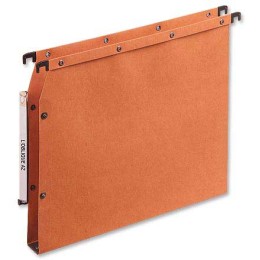 1 Boite de 25 Dossiers suspendus armoires L'OBLIQUE AZV kraft - orange - Fond 30 mm