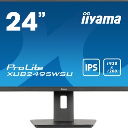 iiyama ProLite XUB2495WSU-B7 écran plat de PC 61 cm (24") 1920 x 1200 pixels 4K Ultra HD LED Noir
