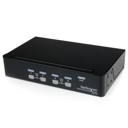 StarTech.com Commutateur KVM 4 Ports VGA USB, Montage en Rack - Switch KVM - 1920x1440 - Commutateur KVM - 4 x KVM port(s) - 1 utilisateur local - de bureau - pour P/N: SV431RACK, SVUSB2N1_10, SVUSB2N1_15, SVUSB2N1_6