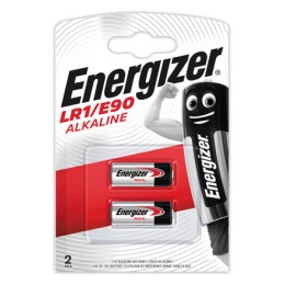 1 Blister de 2 Piles alcalines ENERGIZER LR1/E90 (1,5V)