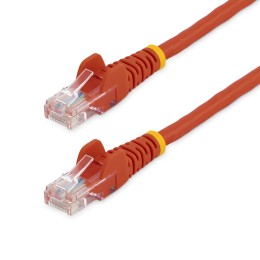 StarTech.com Câble réseau Cat5e UTP sans crochet - 5 m Rouge - Cordon Ethernet RJ45 anti-accroc - Câble patch - Câble réseau - RJ-45 (M) pour RJ-45 (M) - 5 m - UTP - CAT 5e - sans crochet, bloqué - rouge