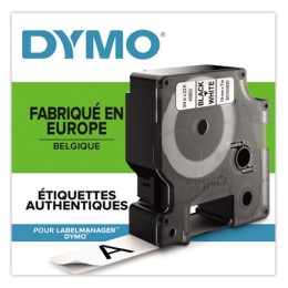 1 Boite de 10 Ruban pour titreuse DYMO D1 19mm blancimpression noire