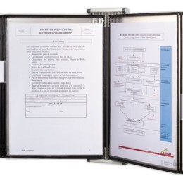 1 Kit mural METAL TARIFOLD 10 poches A4 antimicrobien