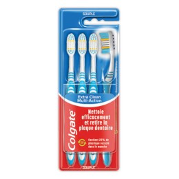 1 Pack de 4 brosses à dents Colgate Souple