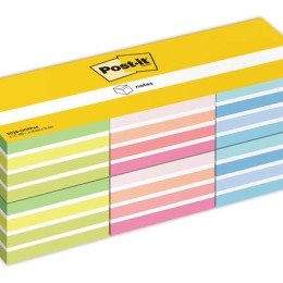 1 Boite de 6 Notes Cube Post-it® 76x76 mm - 450 feuilles - coloris  assortis