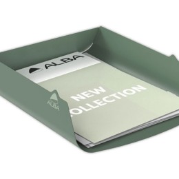 1 Corbeille à courrier métal - Vert céladon