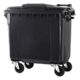 1 Container pour collecte et tri des déchets 770 L à roulettes