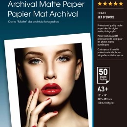 EPSON MATTE archival  papier inkjet 192g/m2 A3+ 50 feuilles pack de 1