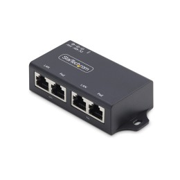 StarTech.com 2-Port Gigabit PoE+ Injector, PoE/PoE+ (802.3af/802.3at) 30W - Injecteur de puissance - non géré en ligne - DC 48 - 52 V - 30 Watt - connecteurs de sortie : 2 - noir