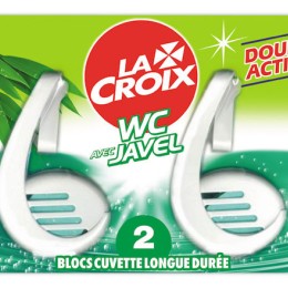 1 Boite de 2 blocs cuvette javel La croix parfum eucalyptus