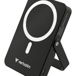 Verbatim Charge 'n' Go Magnetic Wireless Lithium Polymère (LiPo) 10000 mAh Recharge sans fil Noir