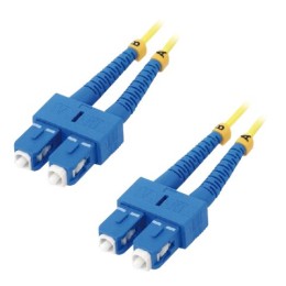 MCL SC/SC duplex singlemode 9/125 OS2 optical fiber - 2m