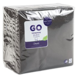 1 Sachet de 125 Serviettes ouate double épaisseur 33x33 cm