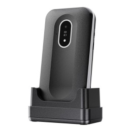 DORO Leva L20 - 4G téléphone de service - RAM 64 Mo / Mémoire interne 128 Mo - microSD slot - écran LCD (TFT) - 320 x 240 pixels (60 Hz) - rear camera 2 MP - blanc et noir