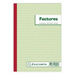 1 Manifold autocopiant Factures mention TVA 21x14,8cm Foliotage 50/3