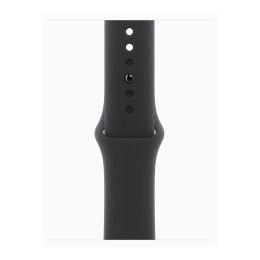 Apple Watch Series 10 (GPS) - 42 mm - aluminium noir jais - montre intelligente avec bande sport - fluoroélastomère - noir - taille du bracelet : S/M - 64 Go - Wi-Fi 4, UWB, Bluetooth - 30 g