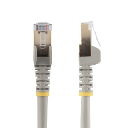 StarTech.com 5m CAT6A Ethernet Cable, 10 Gigabit Shielded Snagless RJ45 100W PoE Patch Cord, CAT 6A 10GbE STP Network Cable w/Strain Relief, Grey, Fluke Tested/UL Certified Wiring/TIA - Category 6A - 26AWG (6ASPAT5MGR) - Cordon de raccordement - RJ-45 (M)