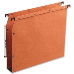 1 Boite de 25 Dossiers suspendus armoires L'OBLIQUE AZV kraft - orange - Fond 50 mm