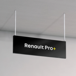 PANNEAU SUSPENDU RECTO SEUL "RENAULT PRO+" - 300X1000 MM  