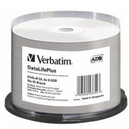 DVD+R DOUBLE LAYER 8.5GB 8X WIDE THERMAL PRINTABLE (double couche )