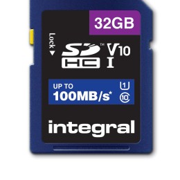 Integral - Carte mémoire flash - 32 Go - Video Class V10 / UHS-I U1 / Class10 - SDHC UHS-I