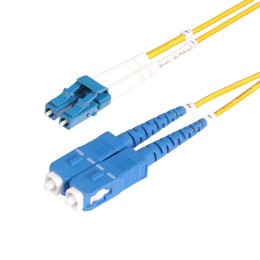 StarTech.com Câble Fibre Optique de 5m Monomode LC vers SC(UPC) OS2, LSZH - Cordon de raccordement - mode unique LC/UPC (M) pour mode unique SC/UPC (M) - 5 m - 2 mm - fibre optique - duplex - 9 / 125 micromètres - OS1/OS2 - débit de transfert de données j