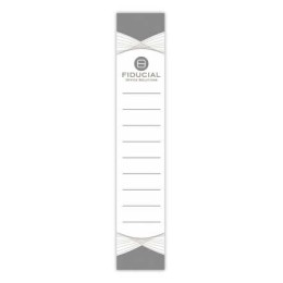 1 Lot de 10 Étiquettes blanches FIDUCIAL pour classeurs dos étroit