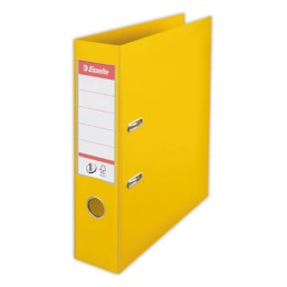 1 Classeur à levier  classiques ESSELTE N°1 Power Jaune dos 7.5cm