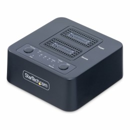 StarTech.com Duplicateur de Disque M.2 NVMe 1:1, Clonage/Copie Autonome de SSD M.2 Jusqu'à 90Go/min, Station d'Accueil de Disque Dur M.2 USB 3.2 20 Gbps à Deux Baies, Câbles USB-C/A Inclus
