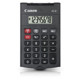 Canon AS-8 - Calculatrice de poche - 8 chiffres - gris foncé