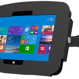 Compulocks Surface Pro 3-7 Bras oscillant Articulé pivotant et boîtier Space - Boîtier - Anti-vol - pour tablette - verrouillable - aluminium de haute qualité - noir - montable sur mur - pour Microsoft Surface Pro 3, Pro 4, Pro 5, Pro 6, Pro 7, Pro 7+