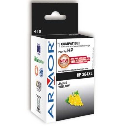 1 Cartouche d'encre ARMOR jaune compatible HP 364XL