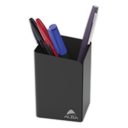1 Pot à crayons métal - Noir